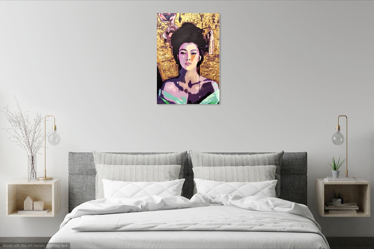 Title: “Geisha Jade: Gilded Elegance”